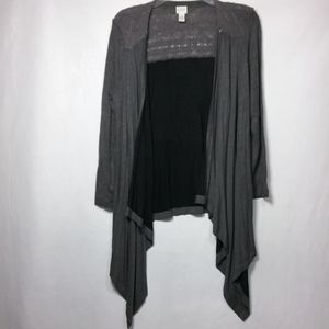 Zenergy by Chico's women's open front cardigan size 2/Large